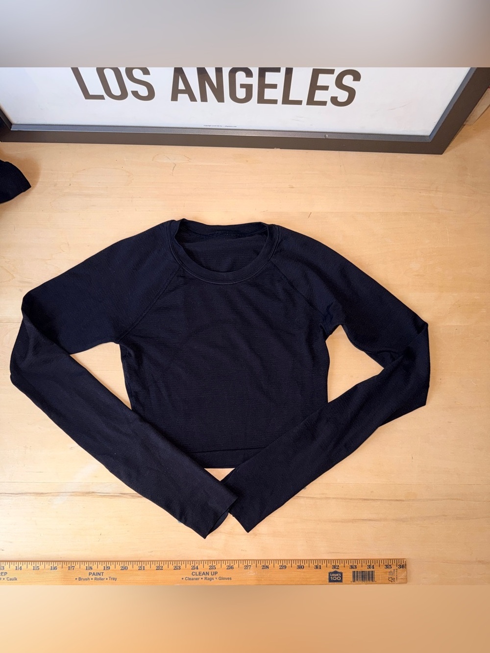 Lululemon Black Athletic Longsleeve Performance Shirt - 0